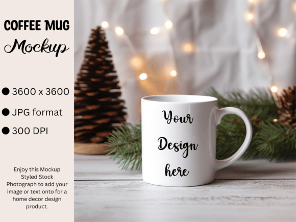 Download White Mug Product Mockup Photo Christmas - Premium Resources