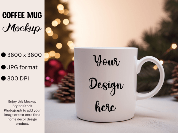 Download White Mug Product Mockup Photo Christmas - Premium Resources