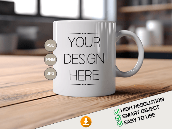 Download Mug PSD Template, Blank Mug Mockup - Blank mug mockup Collection